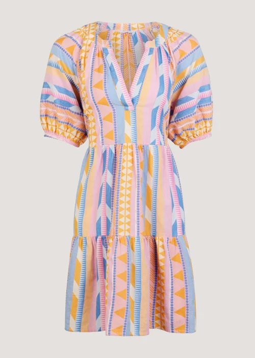 Multicoloured Jacquard Mini Dress - 8 Image 5