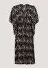 Black Tie Dye Longline Kimono - Small Image 5
