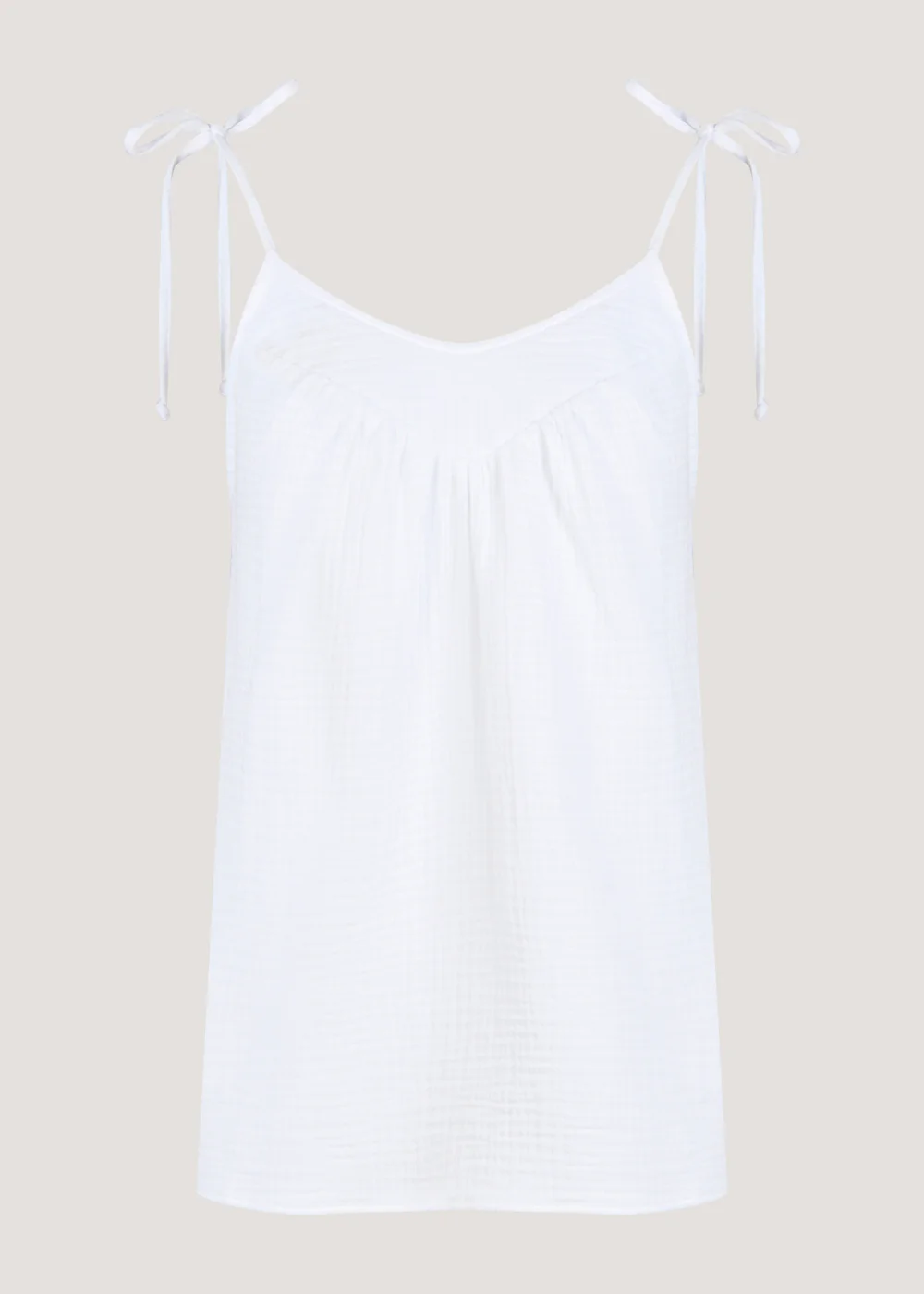 White Double Cloth Co-Ord Cami Top - 8 Image 5