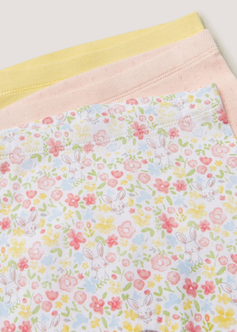 Baby 3 Pack Bunny Leggings (Newborn-23mths) - Age 0 - 3 Months Image 2