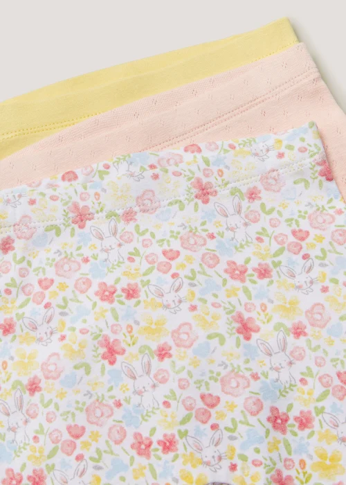 Baby 3 Pack Bunny Leggings (Newborn-23mths) - Age 0 - 3 Months Image 2