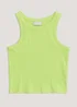 Girls Lime Ribbed Vest Top (4-13yrs) - Age 4 Years Image 1