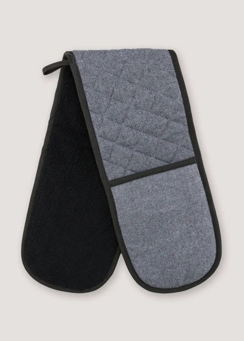Black Pro Textiles Oven Gloves (91.5cm x 19cm) Image 1