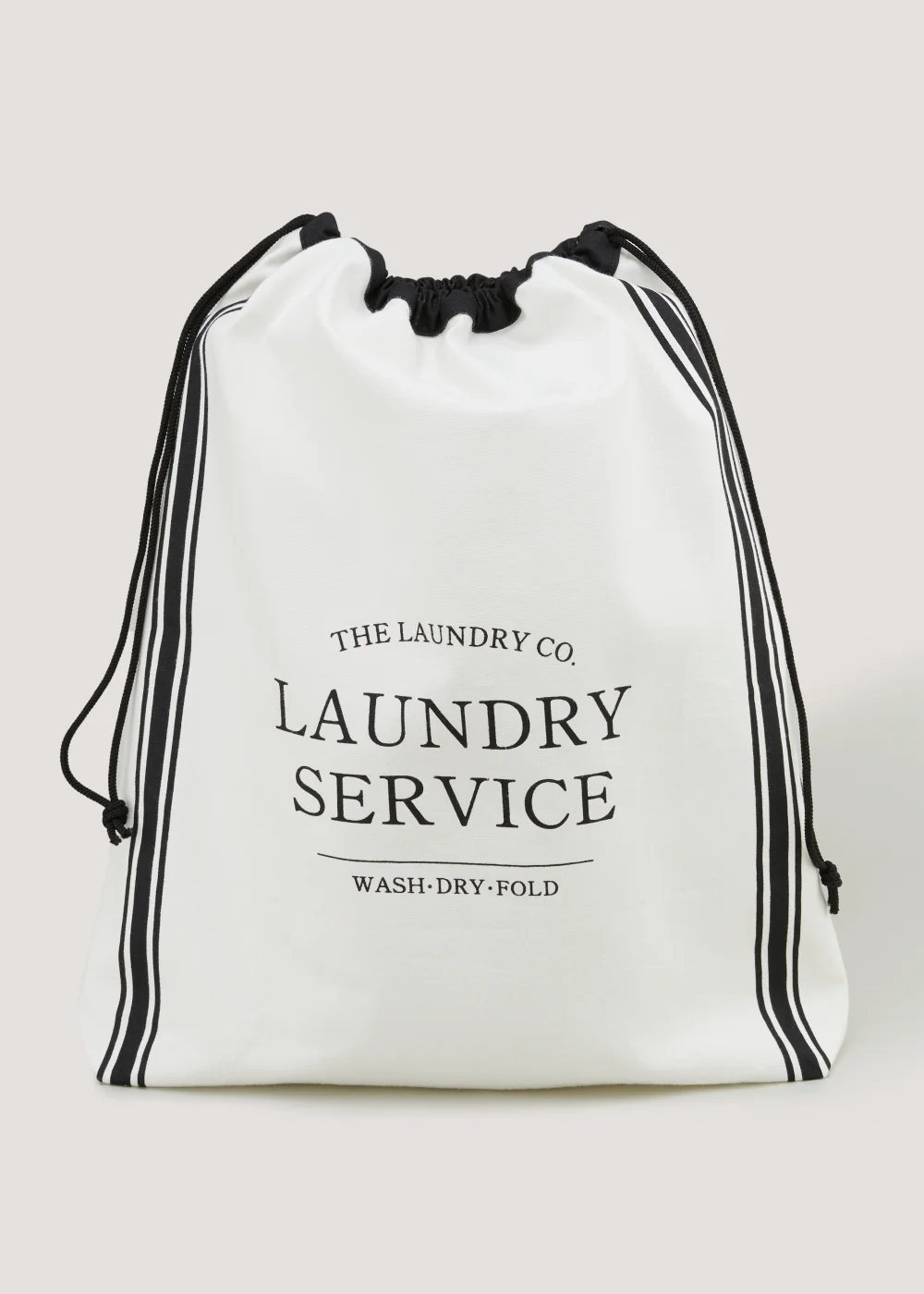 White The Laundry Co Drawstring Bag Image 1