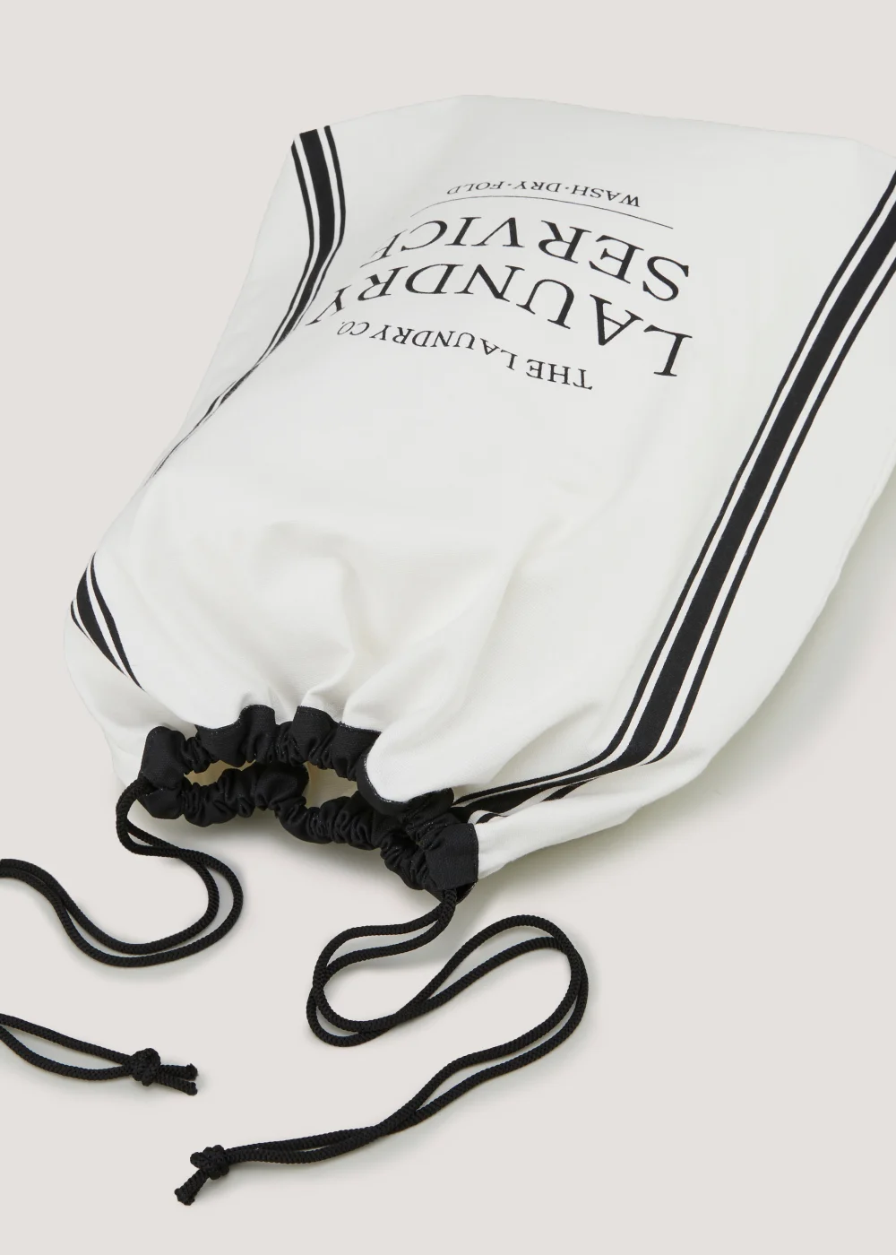 White The Laundry Co Drawstring Bag Image 2