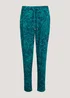 Green Palm Print Harem Leggings - 8 Image 5