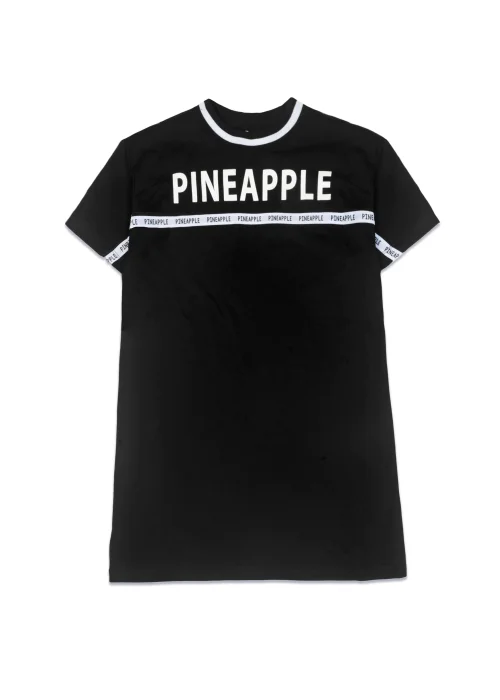 Girls Pineapple Black Stripe T-Shirt Dress (5-13yrs) - 5-6 Image 5