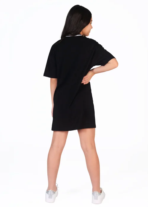 Girls Pineapple Black Stripe T-Shirt Dress (5-13yrs) - 5-6 Image 4