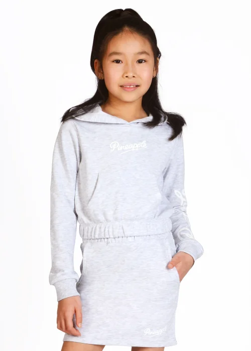 Girls Pineapple Grey Logo Bubble Hoodie (5-13yrs) - 5-6 Yrs Image 1
