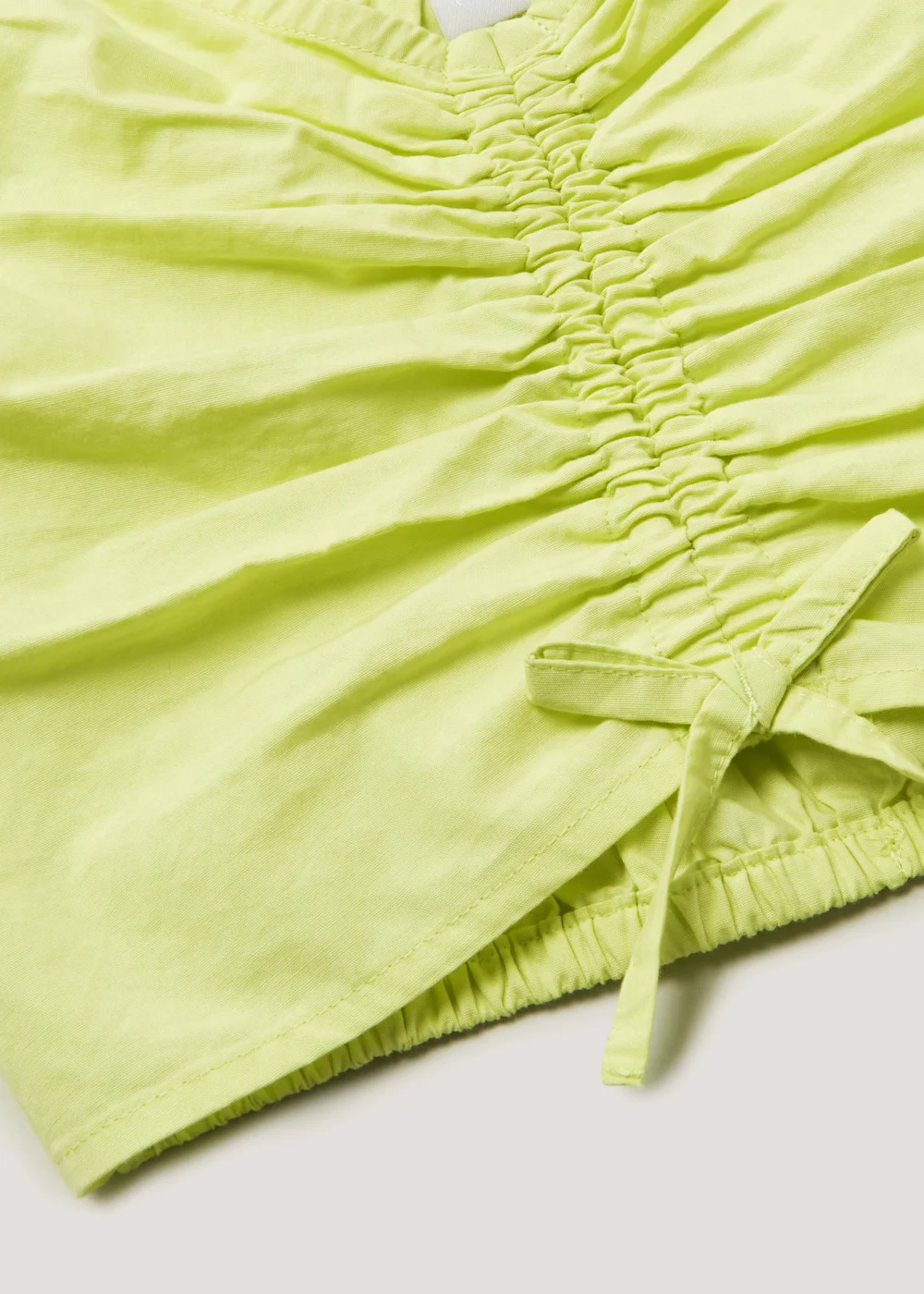 Girls Lime Tie Front Crop Top (4-13yrs) - Age 4 Years Image 2