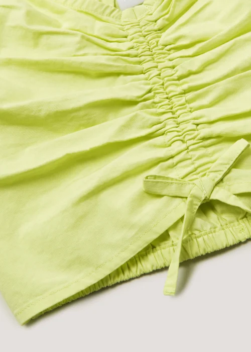 Girls Lime Tie Front Crop Top (4-13yrs) - Age 4 Years Image 2