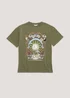 Girls Candy Couture Khaki Retro T-Shirt (9-16yrs) - Age 9 Years Image 1