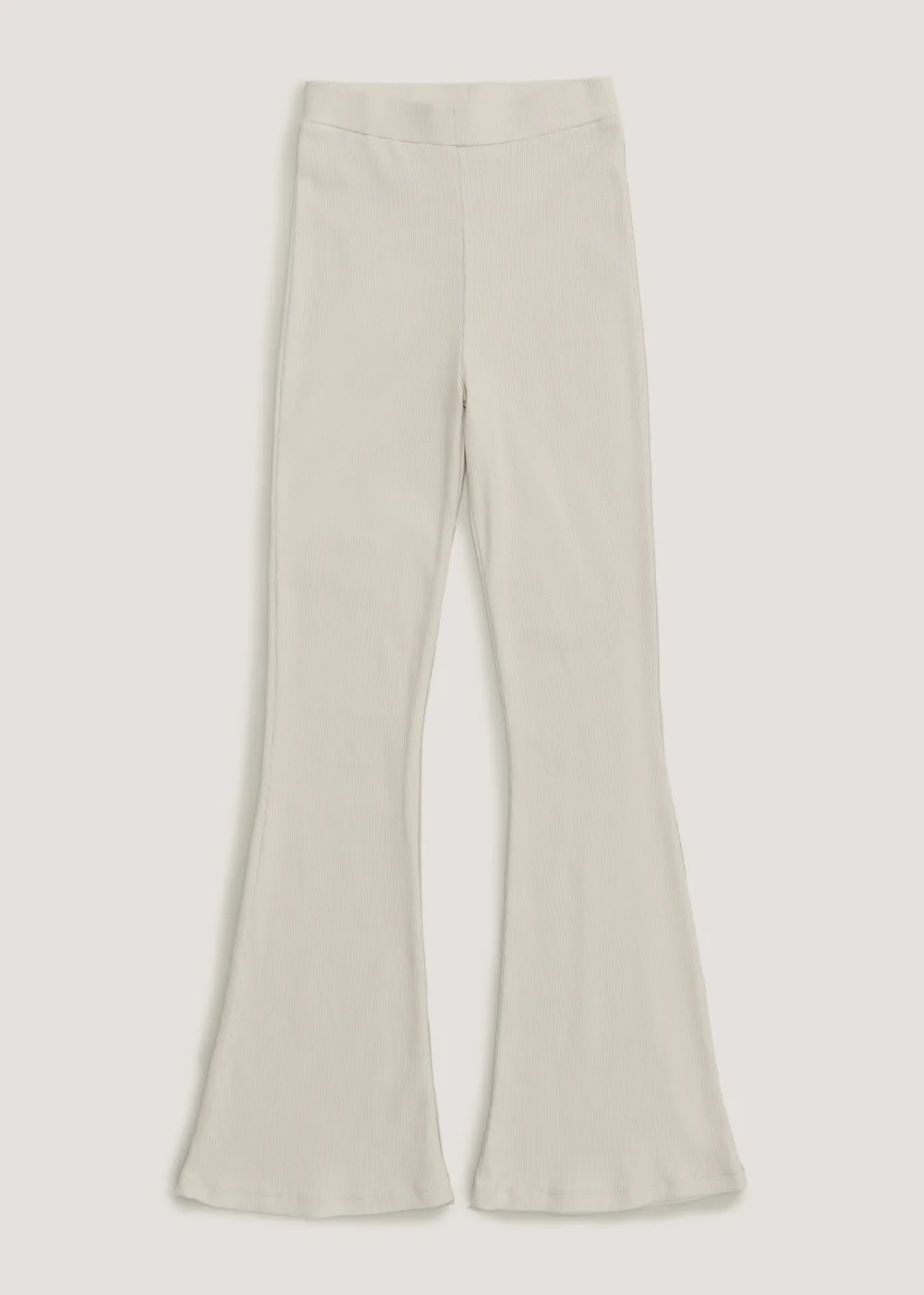 Girls Candy Couture Stone Ribbed Flared Leggings (9-16yrs) - Age 9 Years Image 1