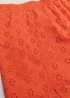 Girls Candy Couture Orange Broderie Co-Ord Shorts (9-16yrs) - Age 9 Years Image 2