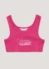 Girls Candy Couture Pink Slogan Crop Top (9-16yrs) - Age 9 Years Image 1