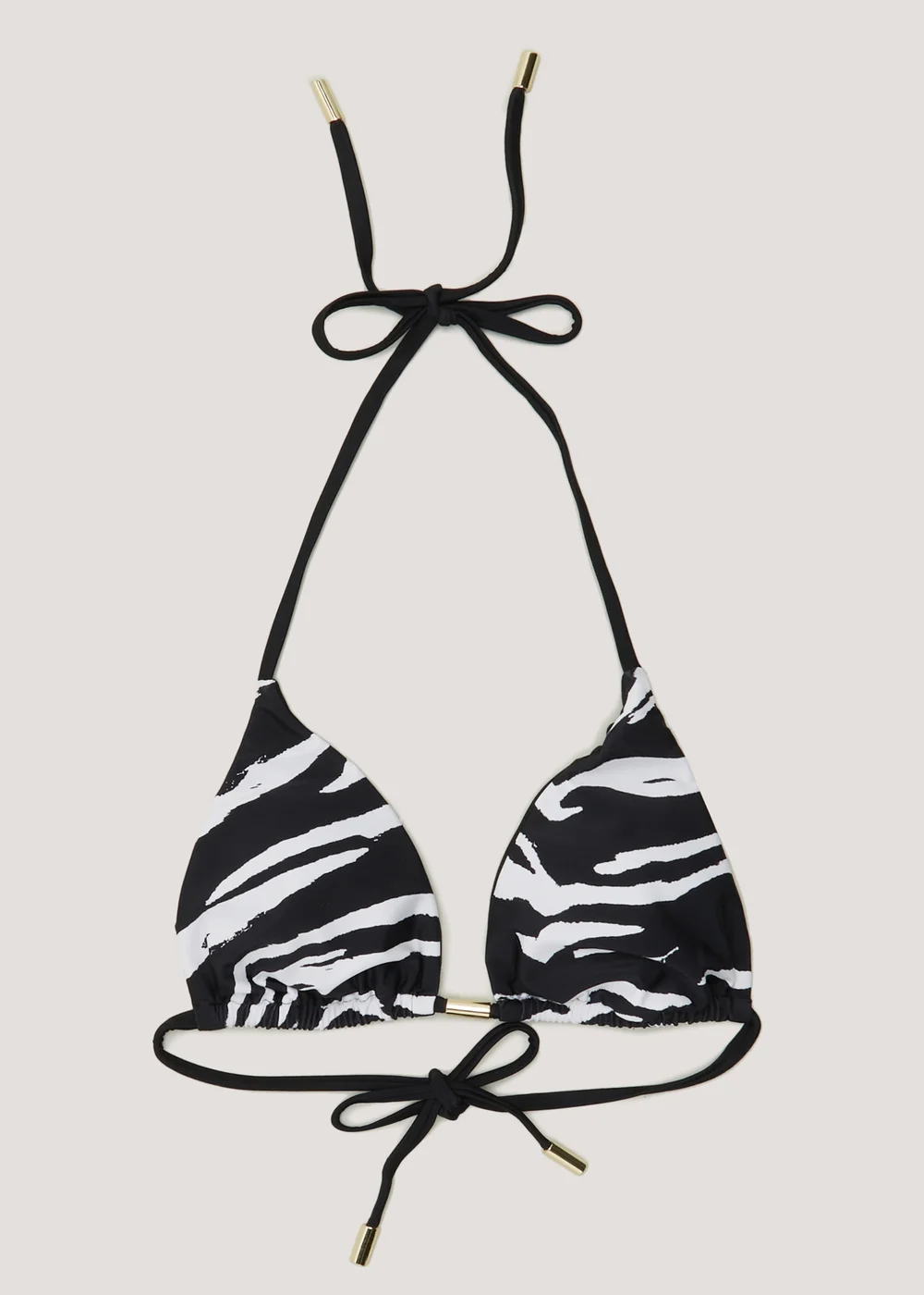 Be Beau Black Zebra Print Bikini Top - 8 Image 4
