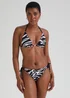 Be Beau Black Zebra Print Bikini Bottoms - Size 8 Image 1