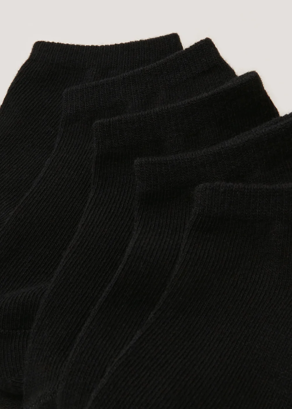 Kids 5 Pack Black Trainer Socks (Younger 6-Older 5.5) - 6-8.5 Image 2