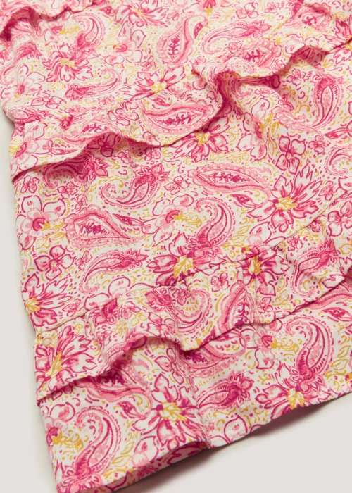 Girls Pink Paisley Tiered Dress (4-13yrs) - 4 Yrs Image 2