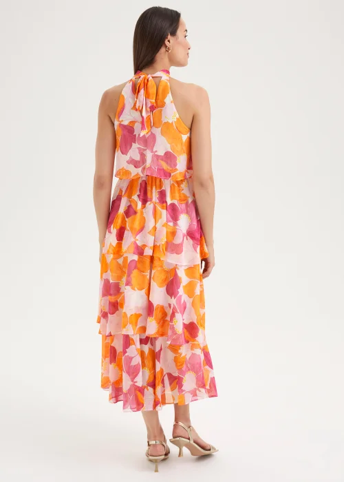 Et Vous Multicoloured Floral Tiered Midi Dress - 8 Image 2