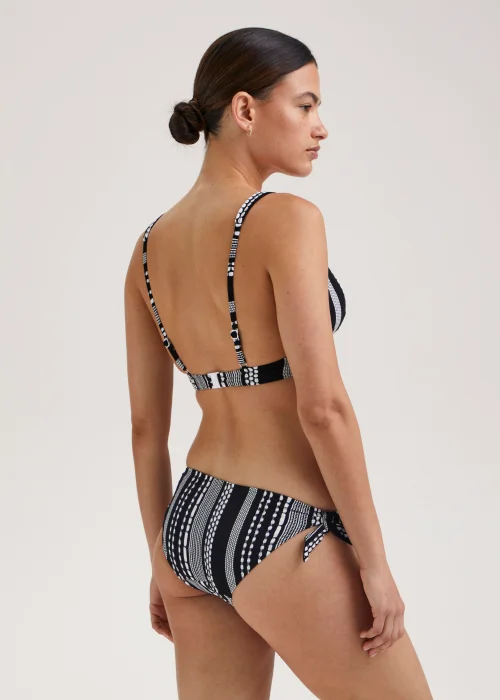 Black & White Jacquard Bikini Bottoms - 6 Image 2