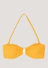 Et Vous Yellow Trim Bandeau Bikini Top - Size 8 Image 4