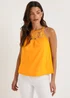 Papaya Petite White Schiffley Vest Top - Size 6 Image 1