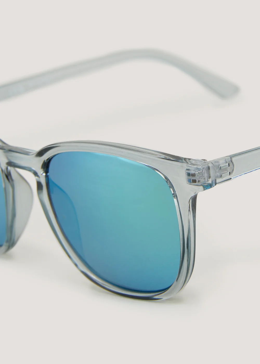 Clear Reflective Sunglasses - One Size Image 2