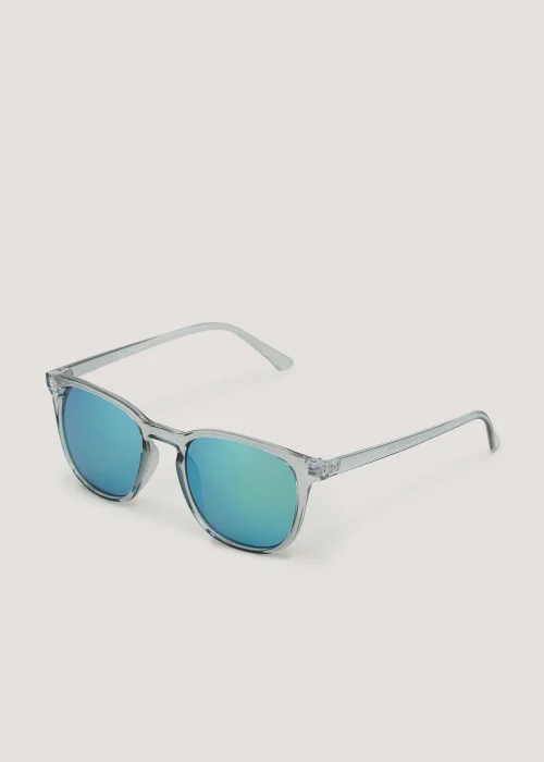 Clear Reflective Sunglasses - One Size Image 1