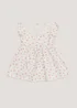 Baby Cream Floral Jersey Dress (Newborn-23mths) - Newborn Image 1