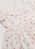 Baby Cream Floral Jersey Dress (Newborn-23mths) - Newborn Image 2