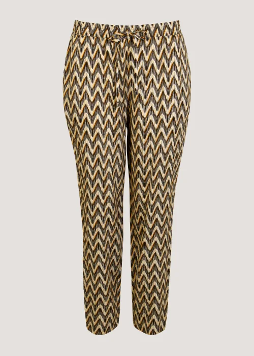 Multicoloured Zigzag Tapered Trousers - 8 Image 5