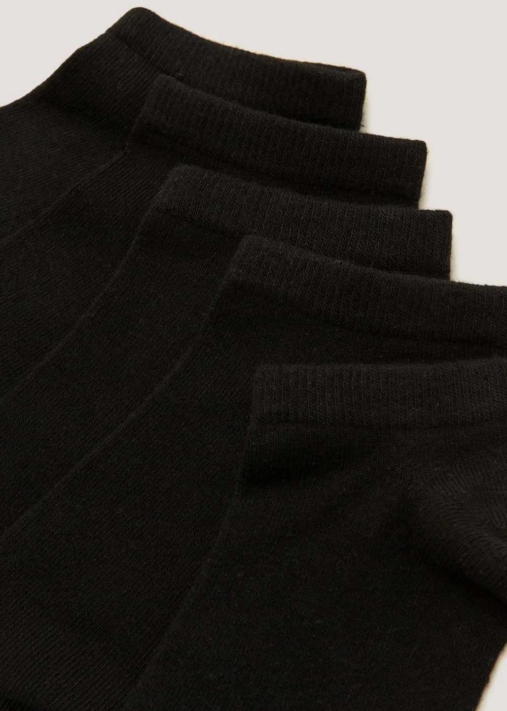 5 Pack Soft Touch Bamboo Trainer Socks - One Size Image 2