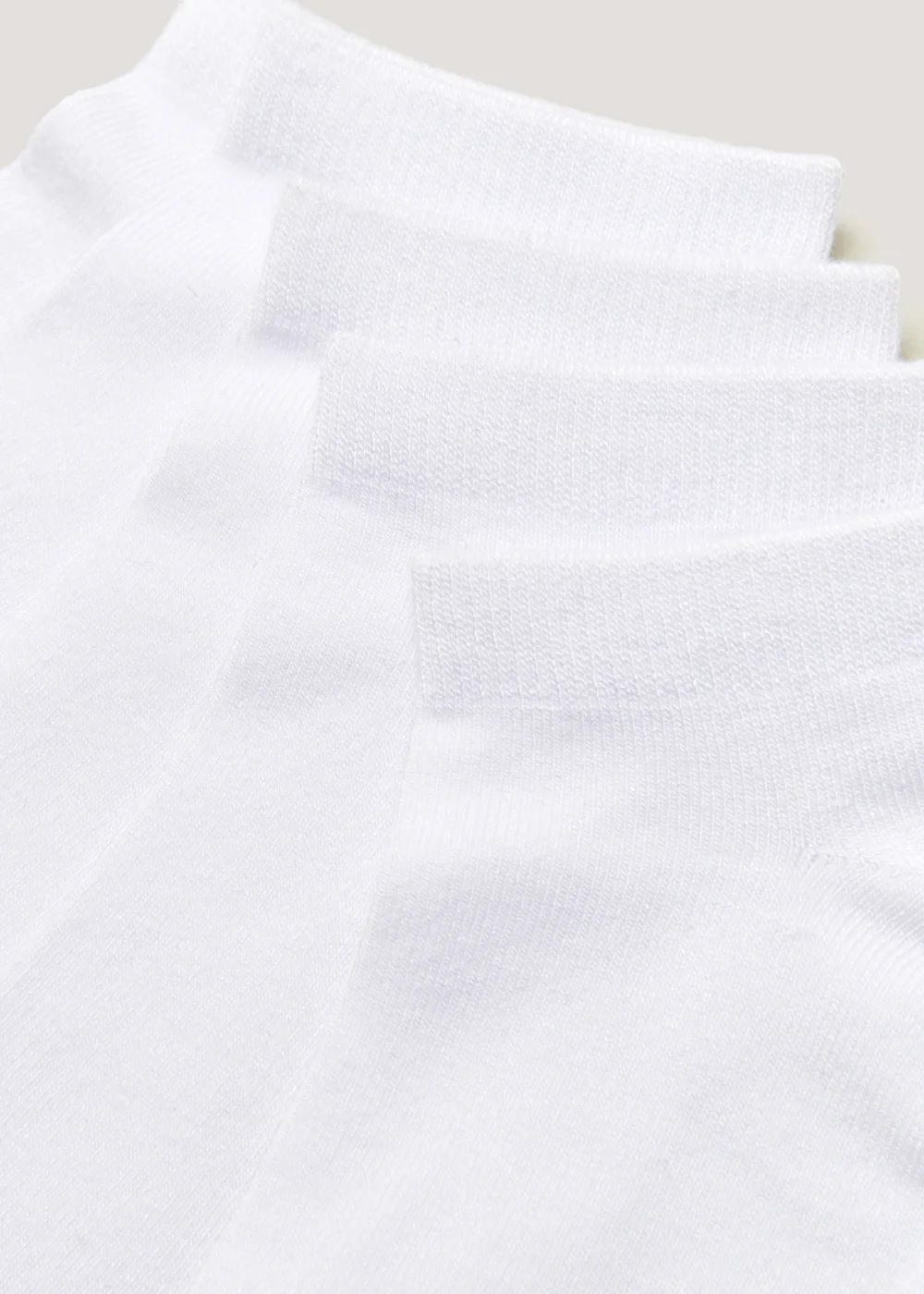 5 Pack White Soft Touch Bamboo Trainer Socks - One Size Image 2