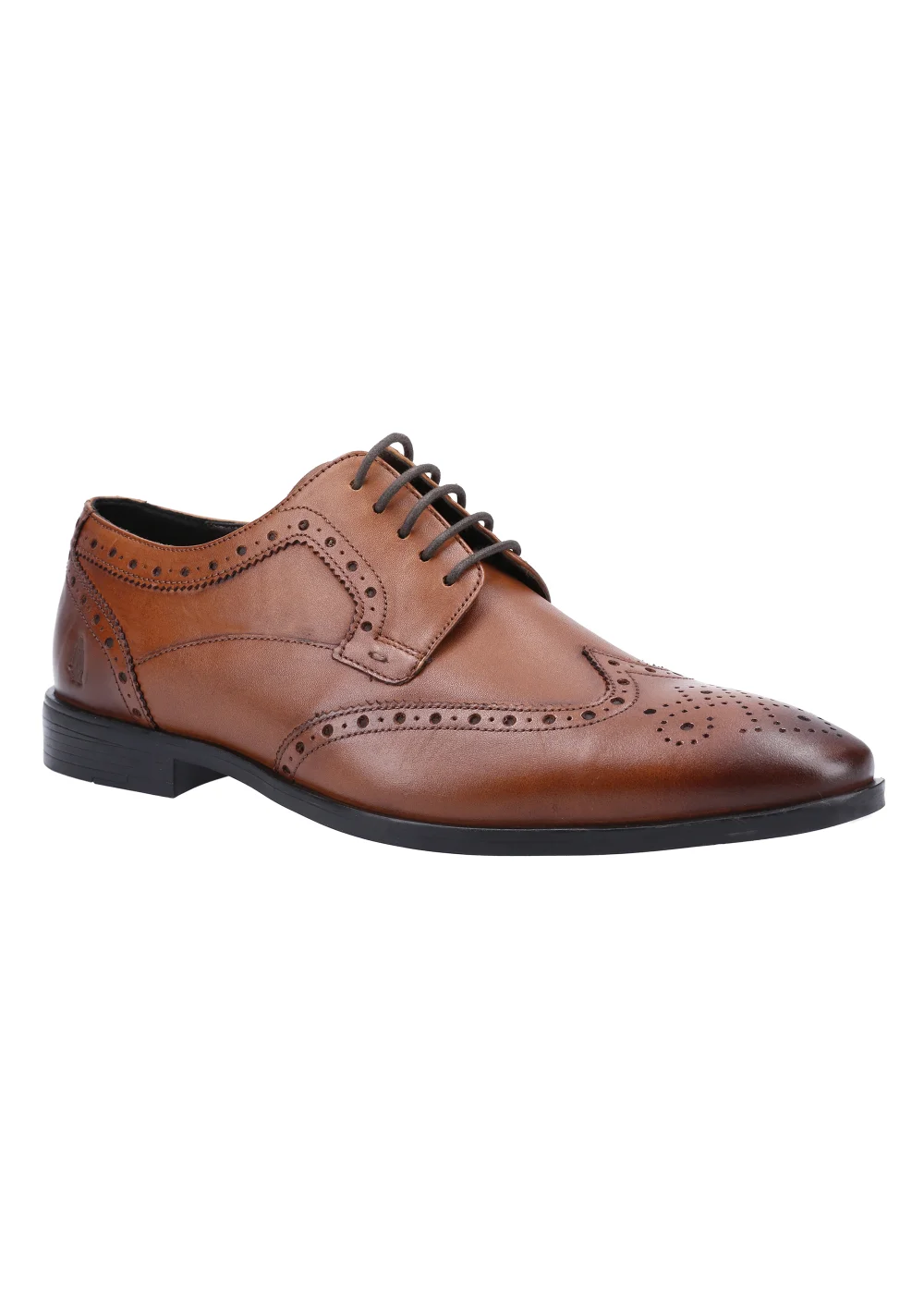 Hush Puppies Elliot Tan Brogue Shoes - Size 6 Image 3