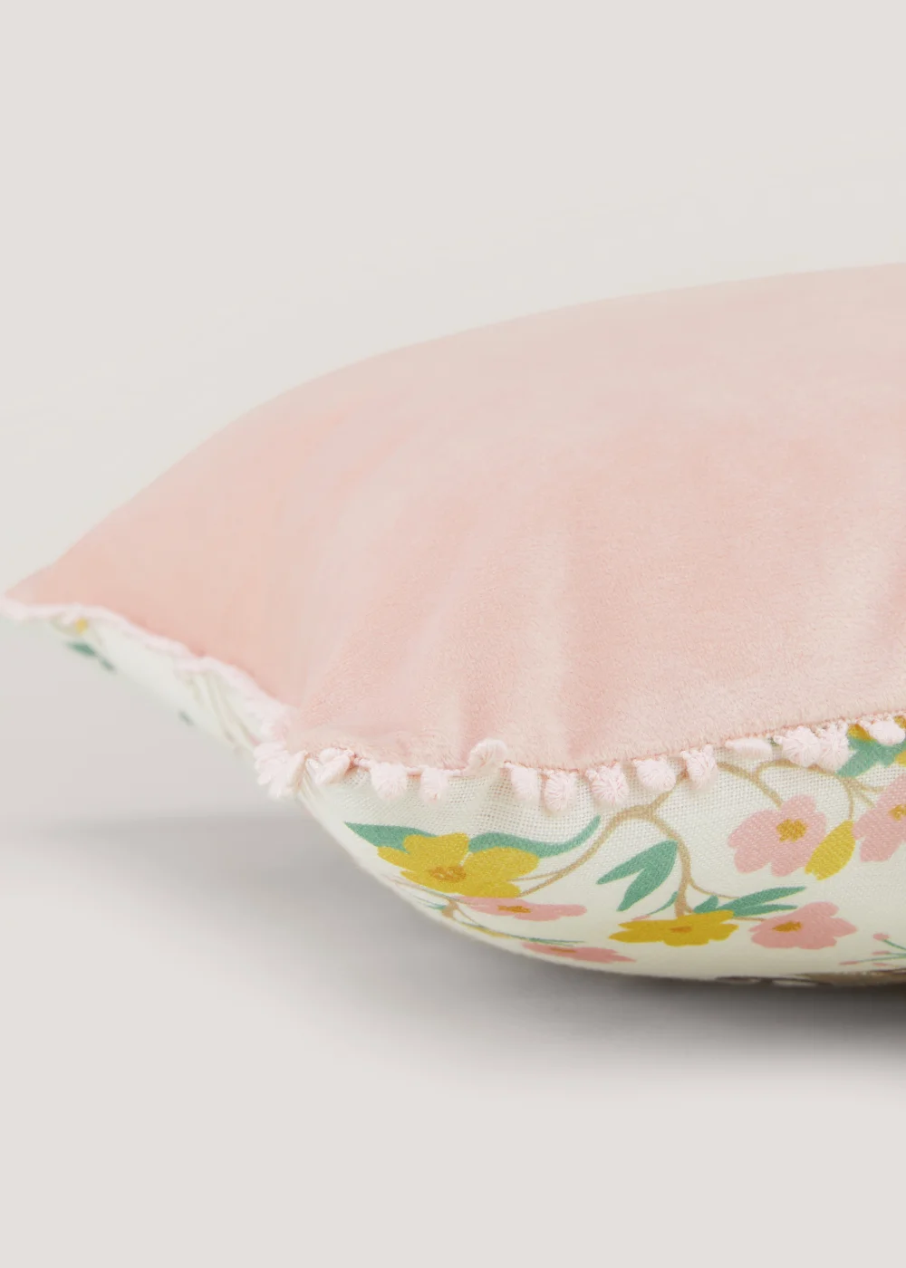 Multicoloured Bird Print Embroidered Cushion (43cm x 43cm) Image 2