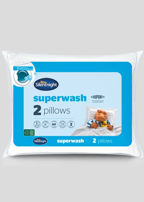 Silentnight Super Wash Pillow Pair Image 1