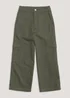Girls Khaki Cargo Trousers (4-8yrs) - Age 4 Years Image 1