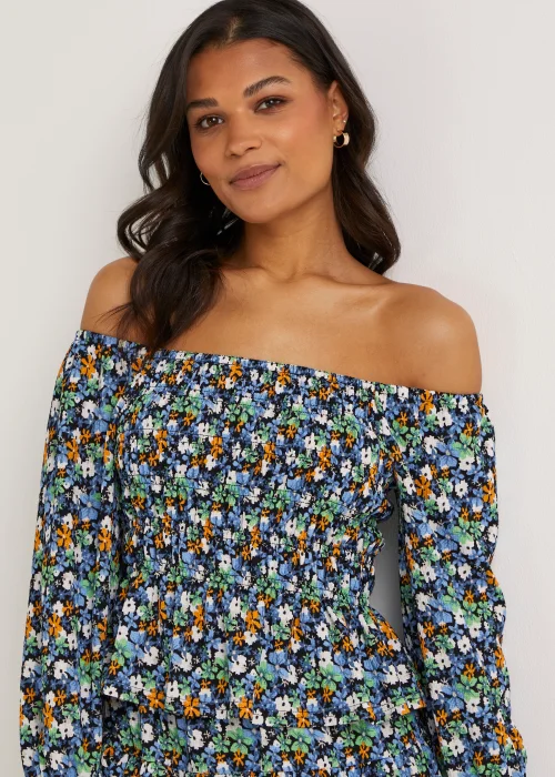 JDY Lotus Multicoloured Floral Print Layer Co-Ord Top - 8 Image 3