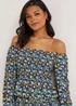 JDY Lotus Multicoloured Floral Print Layer Co-Ord Top - 8 Image 3
