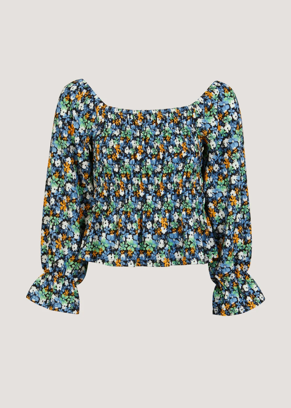 JDY Lotus Multicoloured Floral Print Layer Co-Ord Top - 8 Image 5