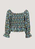JDY Lotus Multicoloured Floral Print Layer Co-Ord Top - 8 Image 5