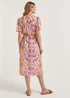 JDY Summer Pink Print Short Sleeve Midi Dress - 8 Image 2
