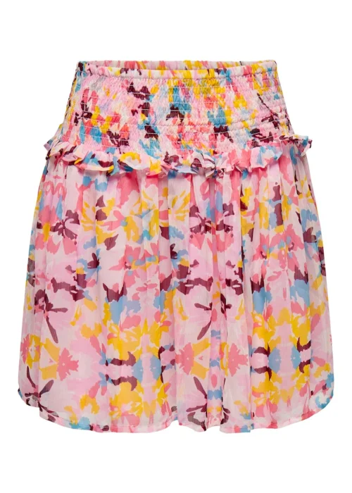 JDY Summer Pink Print Mini Skirt - 8 Image 5