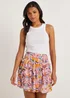 JDY Summer Pink Print Mini Skirt - 8 Image 1