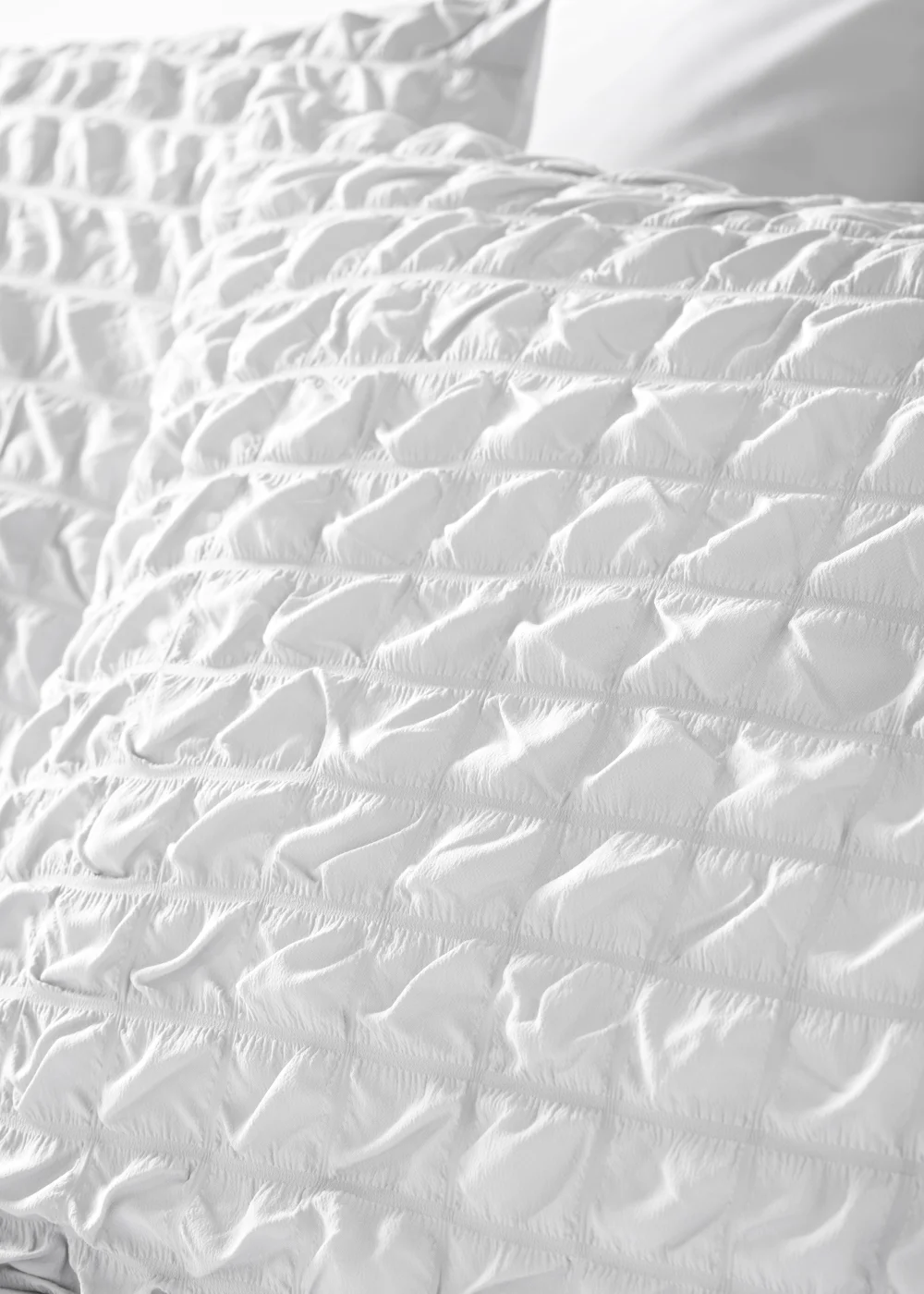 White Seersucker Duvet Cover - Double Image 2
