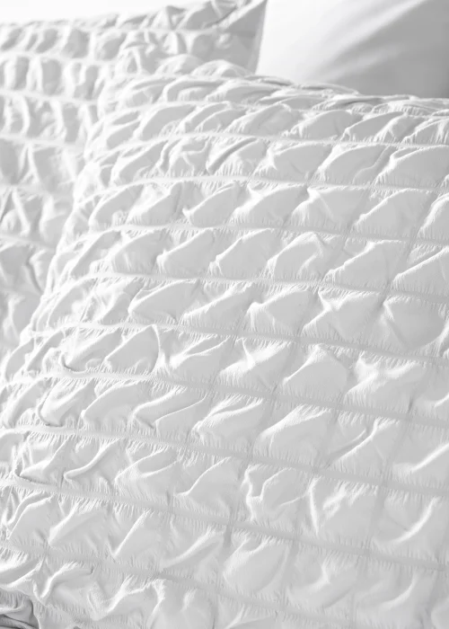 White Seersucker Duvet Cover - Double Image 2