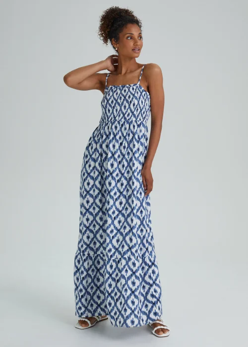 JDY Starr Blue Smock Maxi Dress - 10 Image 1