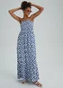 JDY Starr Blue Smock Maxi Dress - 10 Image 4