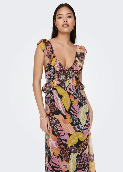 JDY Pixi Black Leaf Dress - 14 Image 1